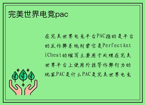 完美世界电竞pac